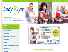 Tablet Screenshot of ladygym-landshut.de